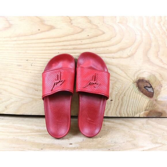 Giuseppe Zanotti Shoes Womens 42 Maxiplot Slides Red Slippers Sandals Italy - Picture 1 of 7